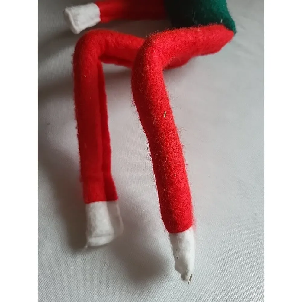 VTG Classic Knee-Hugger Elf On A Shelf Pixie Christmas Holiday Decoration 12